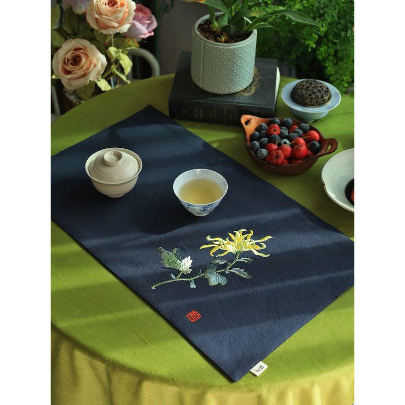 Introduction Embroider Wisteria Tea Mat Cotton Linen Tea Mat Fabric Gift Retro Tea Cloth Chinese Tea Mat Dry Pour Tea Ceremony Artsy Navy blue longevity Embroider 30*50cm
Introduction Embroider Wisteria Tea Mat Cotton Linen Tea Mat Fabric Gift Retro Tea Cloth Chinese Tea Mat Dry Pour Tea Ceremony Artsy Navy blue longevity Embroider 30*50cm