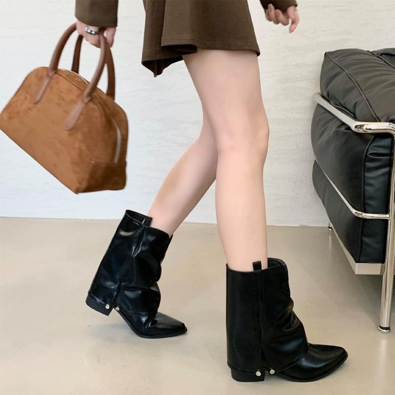 Women s Pu Vintage Riding Boots Anti Slip Mid Calf Autumn Winter Pointed Toe Sexy Pleated Western Boots Low Heel 38 чёрный
Women s Pu Vintage Riding Boots Anti Slip Mid Calf Autumn Winter Pointed Toe Sexy Pleated Western Boots Low Heel 38 чёрный