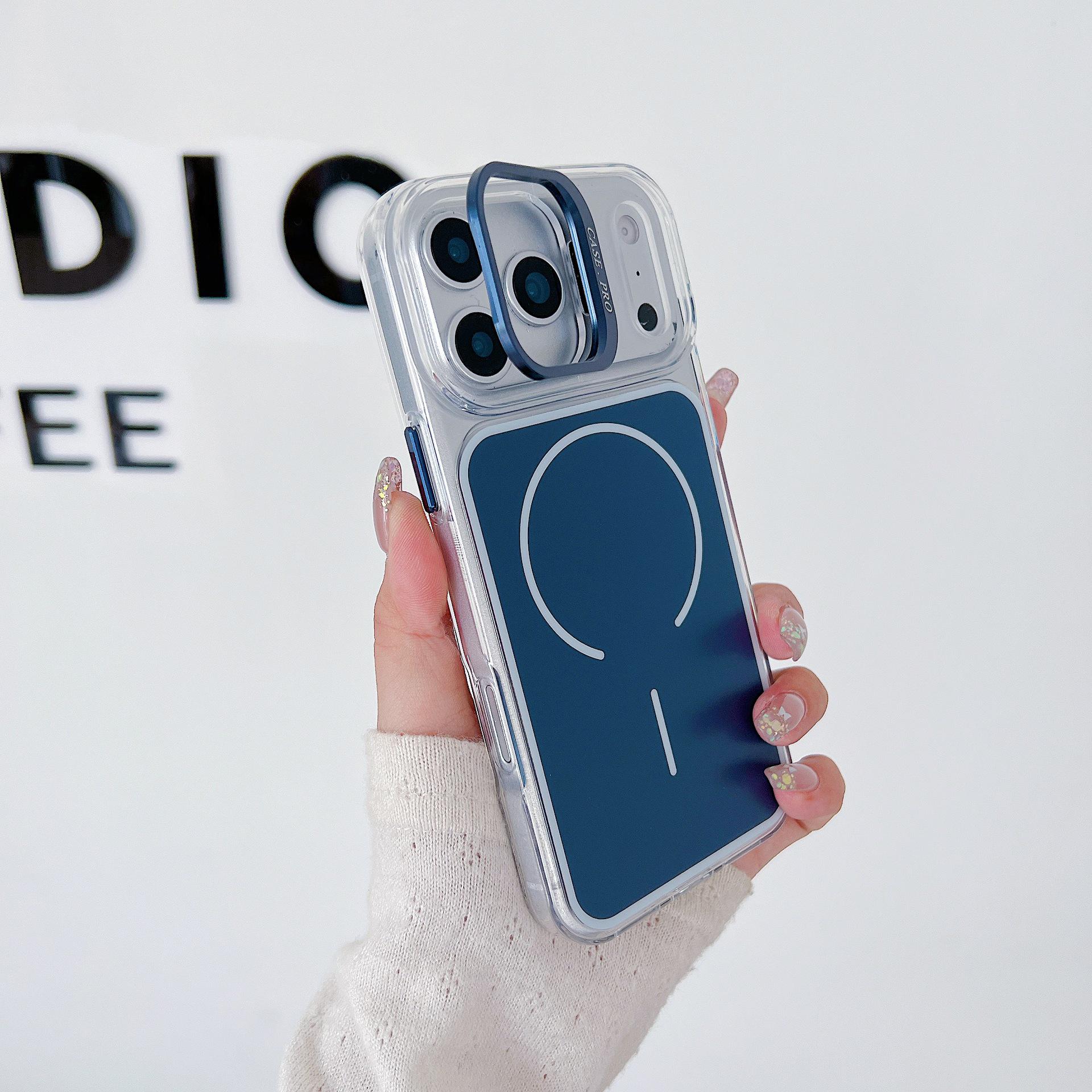 Bright Dual-Tone Lens Holder Phone Case for iPhone 11/12/13/14/16 Pro Max iPhone 16 Pro Max синий
Bright Dual-Tone Lens Holder Phone Case for iPhone 11/12/13/14/16 Pro Max iPhone 16 Pro Max синий