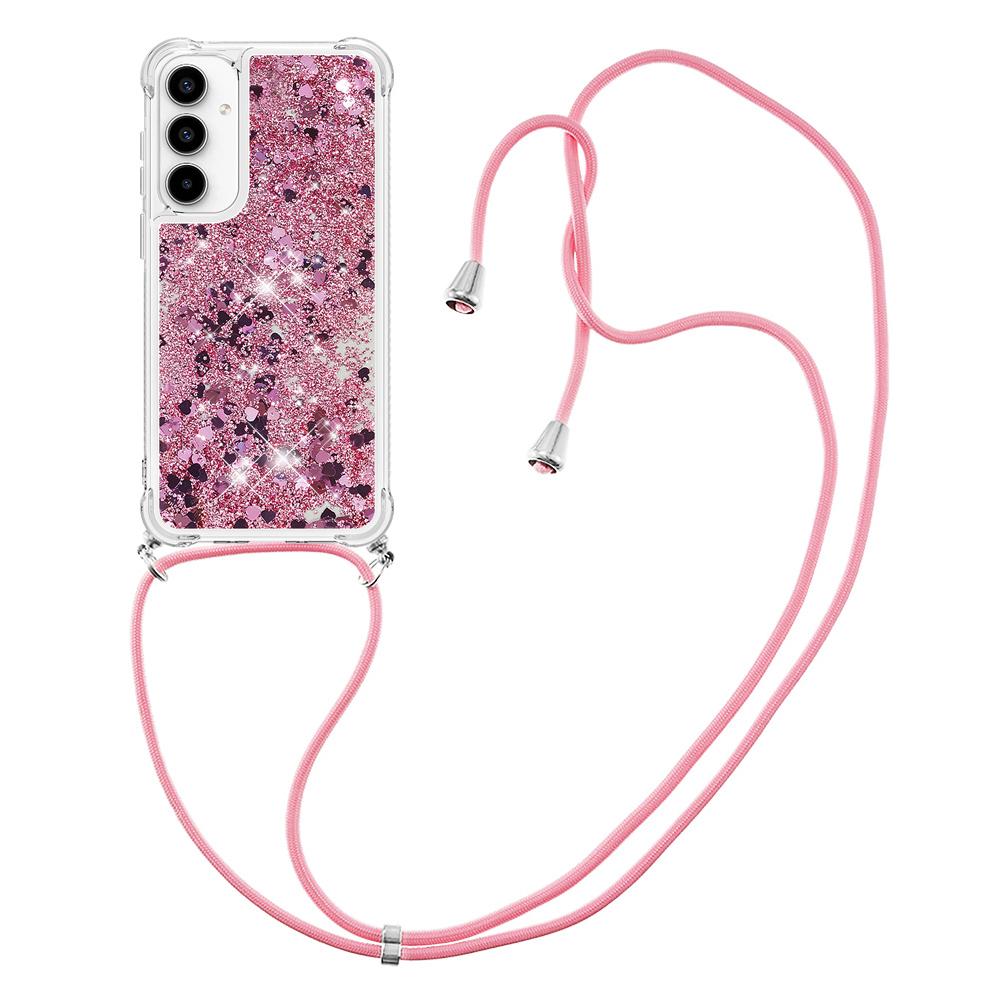 For Samsung Galaxy A35 5G TPU Case Quicksand Design Phone Cover with Lanyard Rose Gold/Hearts
For Samsung Galaxy A35 5G TPU Case Quicksand Design Phone Cover with Lanyard Rose Gold/Hearts