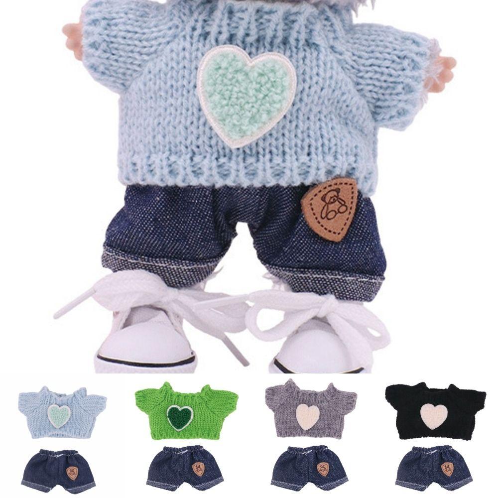 Miniature Doll Clothing Accessories Handmade For Labubu Sweater Jeans Set Cotton Doll світло-синій колір
Miniature Doll Clothing Accessories Handmade For Labubu Sweater Jeans Set Cotton Doll світло-синій колір