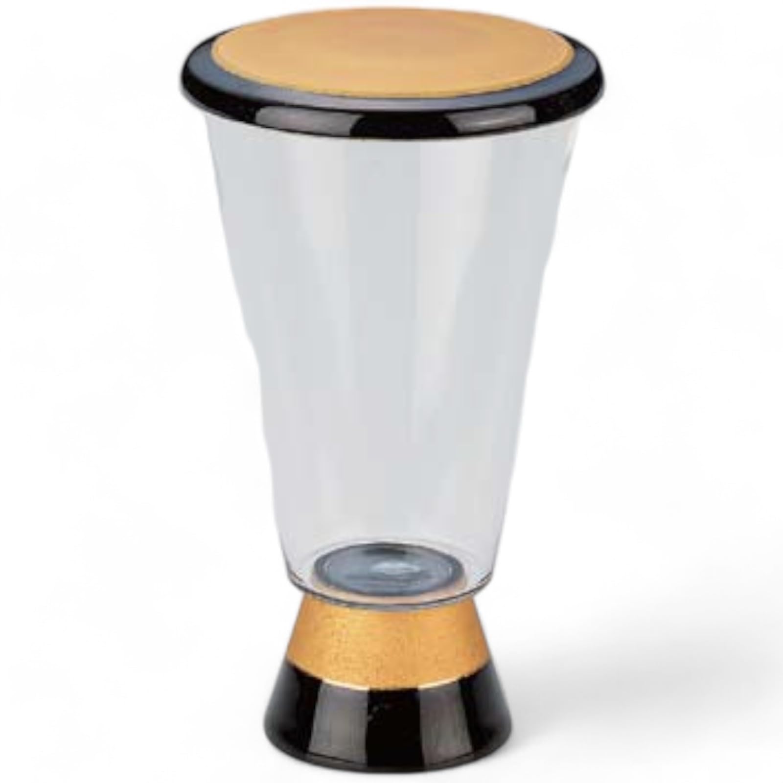 Takumifu Arita Ware Glass with Trapezoidal Tenmoku Gold Made in Japan Teacup, 1-go (180ml) Lid, Decoration,
Takumifu Arita Ware Glass with Trapezoidal Tenmoku Gold Made in Japan Teacup, 1-go (180ml) Lid, Decoration,