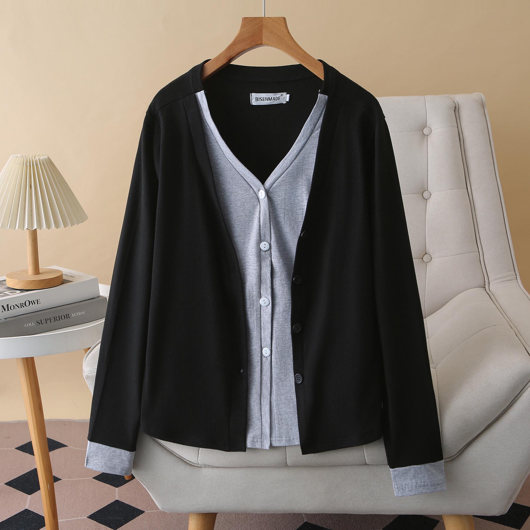 Plus Size Color Block Cardigan & Top Set - Slimming, Versatile, Long Sleeve Women s Clothing for Spring 2026 4XL чорний
Plus Size Color Block Cardigan & Top Set - Slimming, Versatile, Long Sleeve Women s Clothing for Spring 2026 4XL чорний