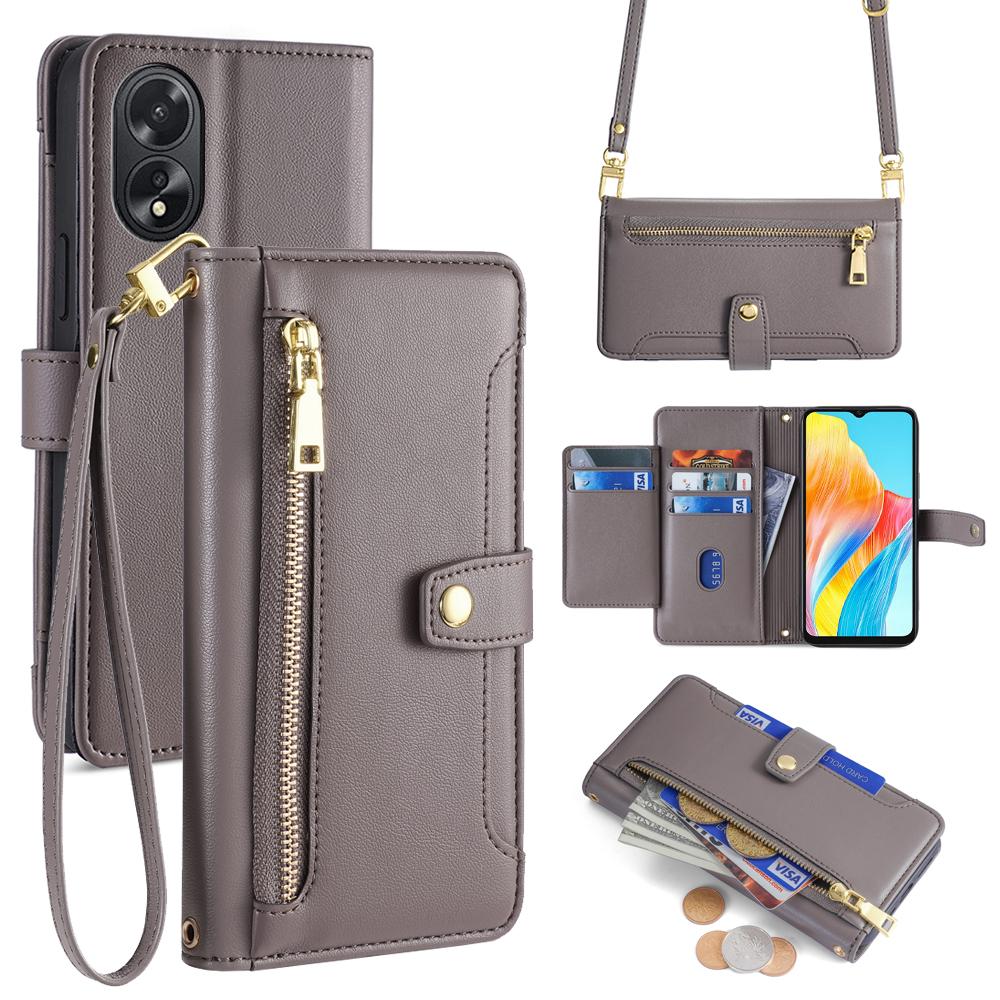 For Oppo A38 4G/A18 4G Case Card Slots Leather Wallet Phone Cover with 2 Straps F
For Oppo A38 4G/A18 4G Case Card Slots Leather Wallet Phone Cover with 2 Straps F