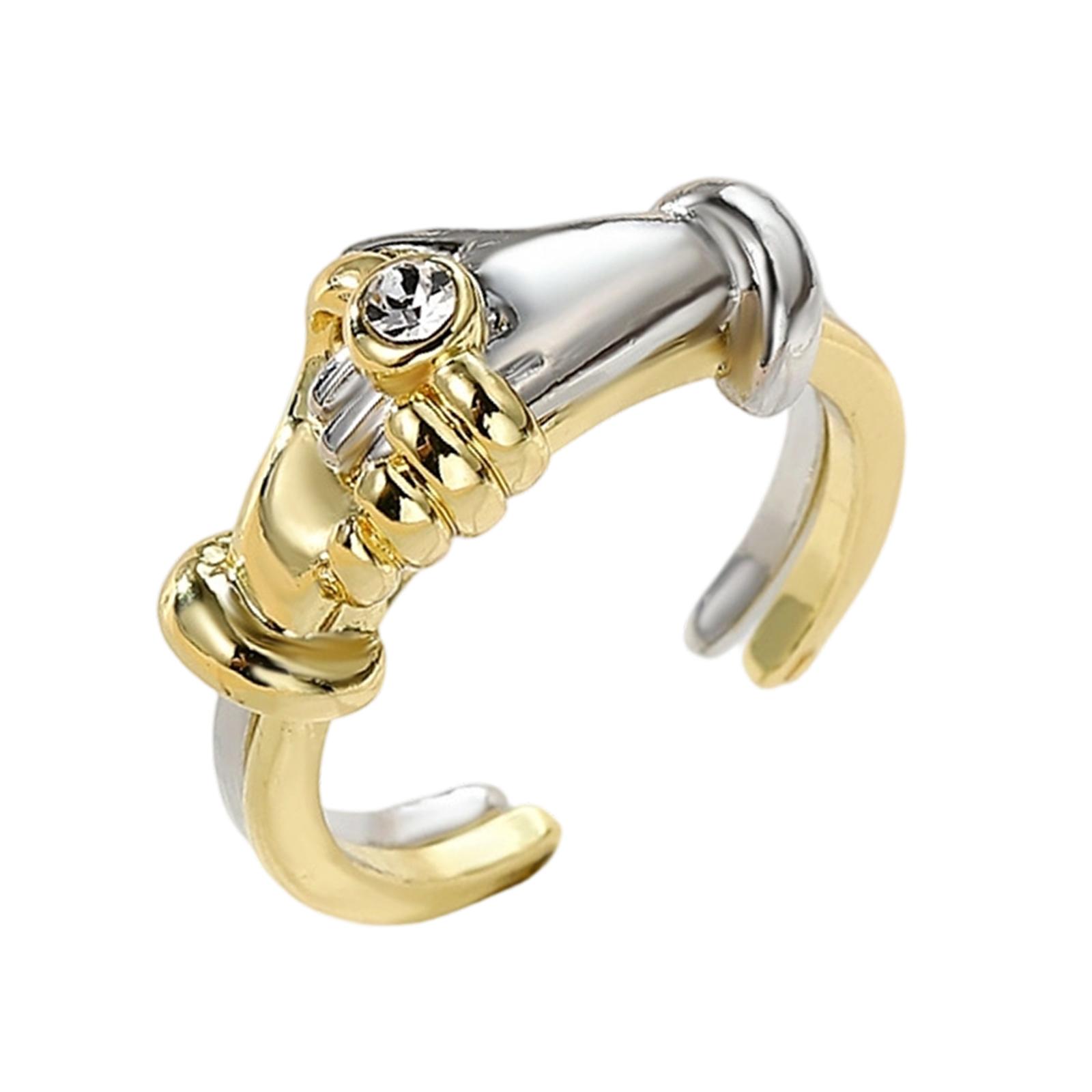 Open End Embrace Design Ring Gold Silver Blending Styles Unisex Comfort Wear Alloy Accessory For Anniversary And Style
Open End Embrace Design Ring Gold Silver Blending Styles Unisex Comfort Wear Alloy Accessory For Anniversary And Style
