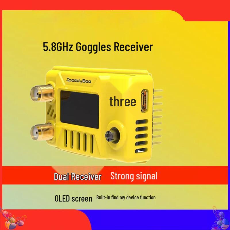 SpeedyBee 5.8GHz FPV Goggle Video Receiver for Fat Shark & HDZero
SpeedyBee 5.8GHz FPV Goggle Video Receiver for Fat Shark & HDZero