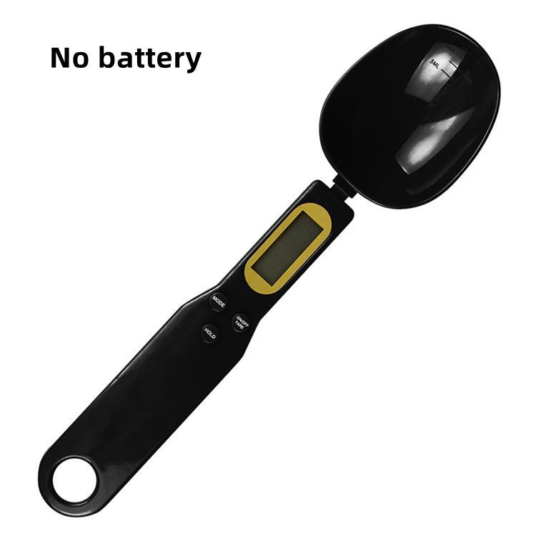 Портативные ЖК-цифровые кухонные весы мерная ложка кофе сахар грамм электронная ложка вес объем пищевые весы 0.1-500g чёрный