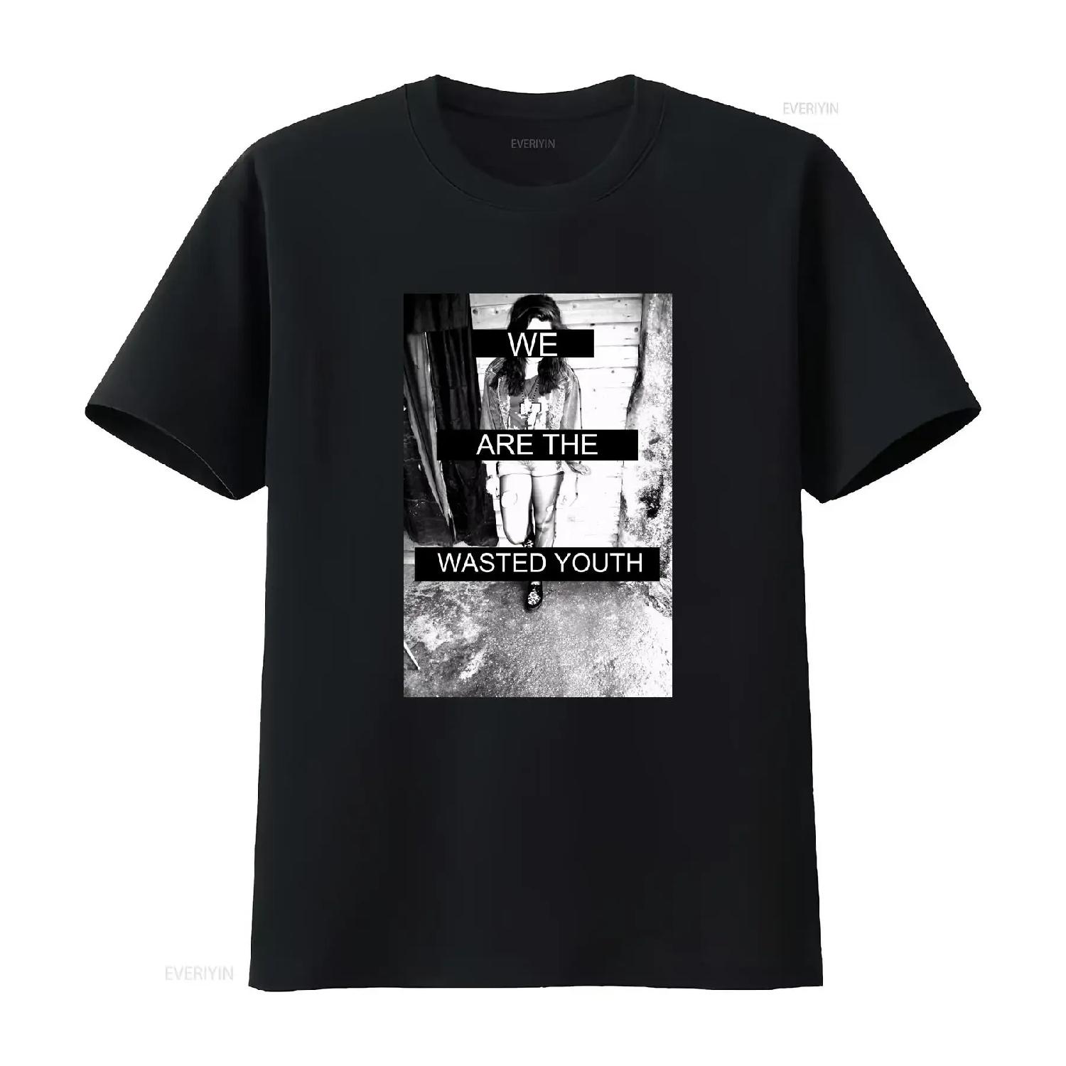 We Are The Wasted Youth Novelty Cool T Shirt Baggy Boyfriend 1170 vintage Washed homme Breathable Casual Versatile fashion S чёрный
We Are The Wasted Youth Novelty Cool T Shirt Baggy Boyfriend 1170 vintage Washed homme Breathable Casual Versatile fashion S чёрный