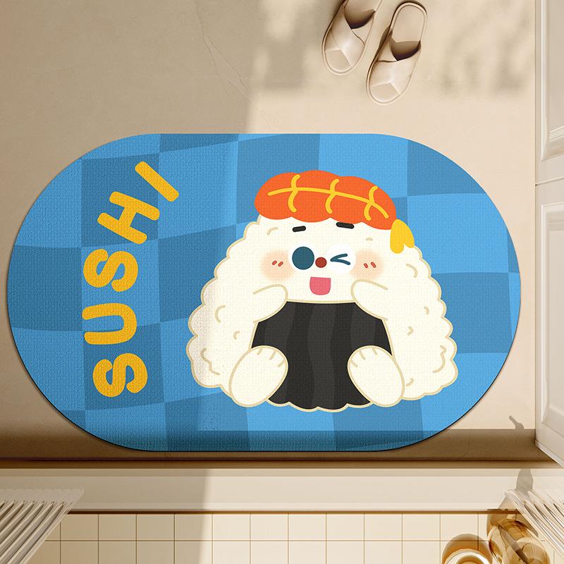 Cute and Funny Style Bathroom Door Absorbing Floor Mat Hamburger Sushi Pattern Bathroom Floor Mat Household Foot Mat 40 * 60cm
Cute and Funny Style Bathroom Door Absorbing Floor Mat Hamburger Sushi Pattern Bathroom Floor Mat Household Foot Mat 40 * 60cm
