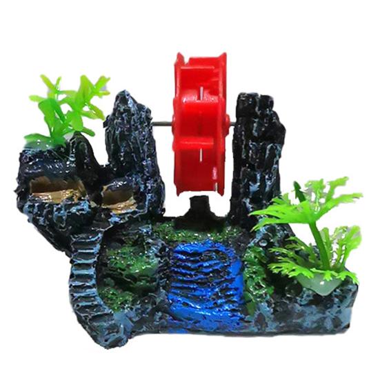 Resin Artificial Waterwheel Rockery Fish Tank Aquarium Landscaping Ornament A
Resin Artificial Waterwheel Rockery Fish Tank Aquarium Landscaping Ornament A