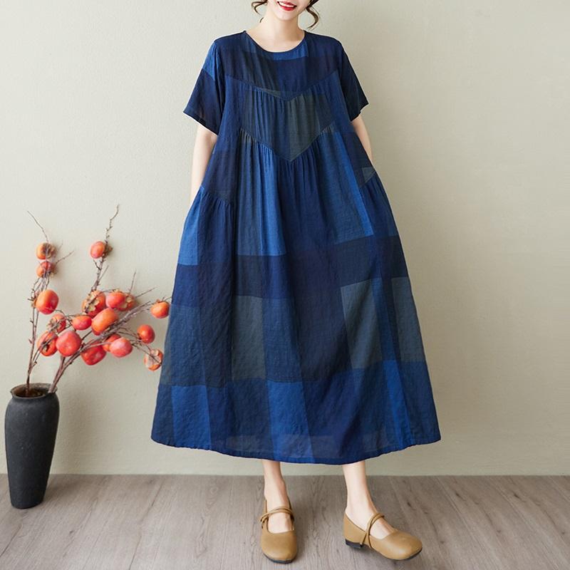 Short sleeve Plus size Cotton Linen vintage floral new in dresses for women casual loose long summer dress
Short sleeve Plus size Cotton Linen vintage floral new in dresses for women casual loose long summer dress