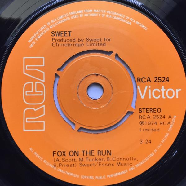 7inch Record SWEET Fox On The Run RCA2524 RCA Victor 1975 UK Rock Used
7inch Record SWEET Fox On The Run RCA2524 RCA Victor 1975 UK Rock Used