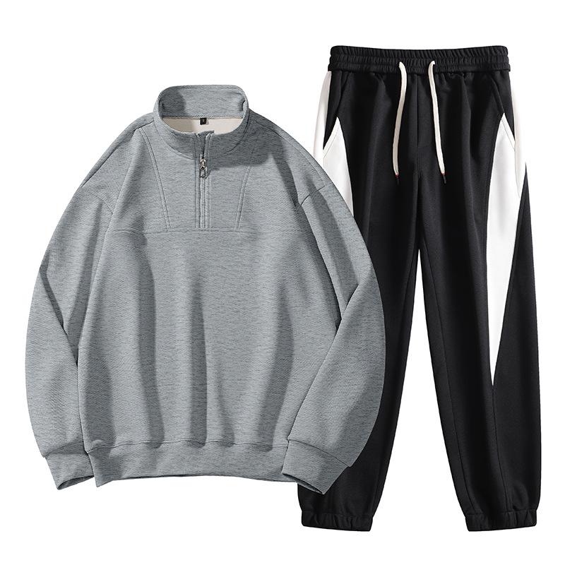 Men s Autumn Casual Zip-Up Pullover with Turn-Down Collar and Long Sleeves and Pants M абрикос світлого кольору
Men s Autumn Casual Zip-Up Pullover with Turn-Down Collar and Long Sleeves and Pants M абрикос світлого кольору