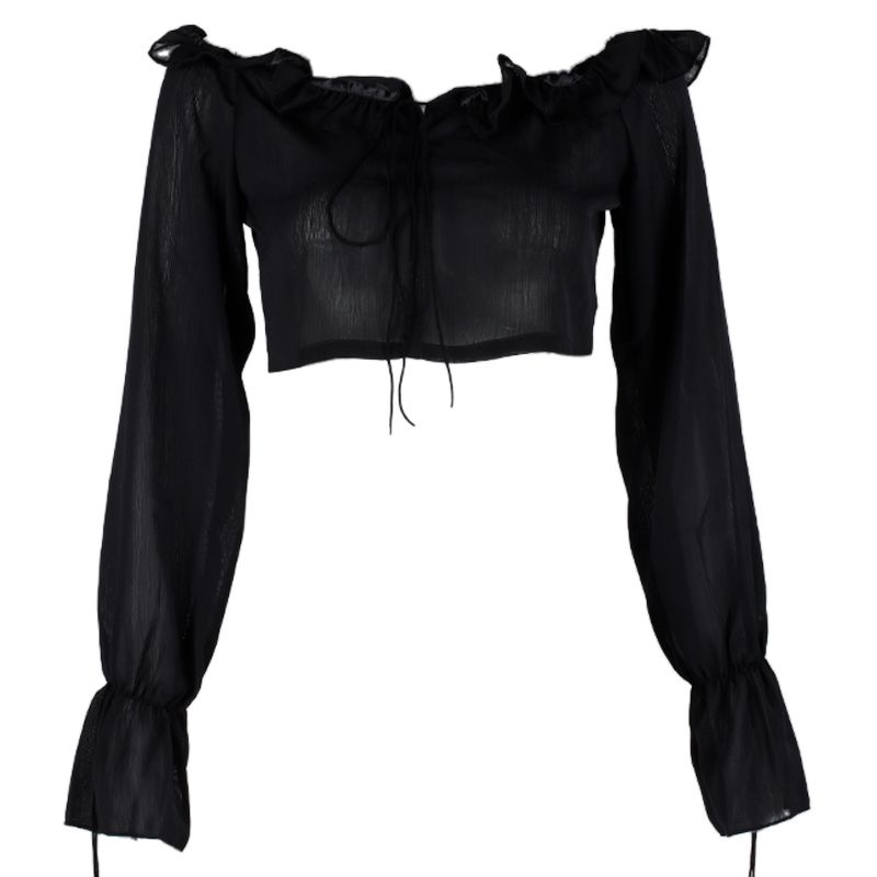 Chest-Wrapped Dress Sexy Lace Stitching off-Neck Fashion Sexy Pure Color Silm Slimming and Tight Hot Dance Skirt Black color tops L
Chest-Wrapped Dress Sexy Lace Stitching off-Neck Fashion Sexy Pure Color Silm Slimming and Tight Hot Dance Skirt Black color tops L