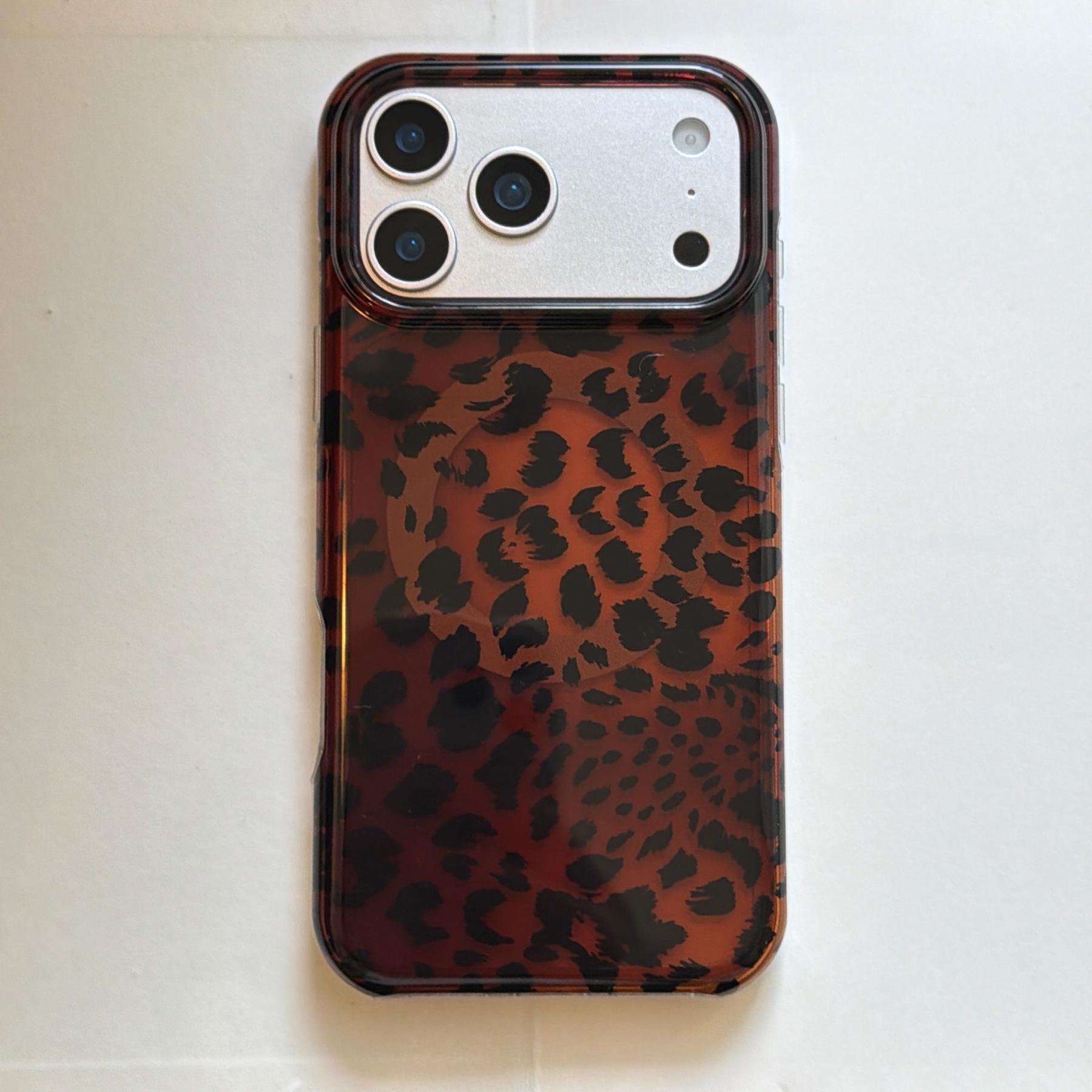 Trendy Magnetic Half-Cover Tortoiseshell Leopard Print Phone Case for iPhone 17 Pro Max - Drop-Proof iPh14
Trendy Magnetic Half-Cover Tortoiseshell Leopard Print Phone Case for iPhone 17 Pro Max - Drop-Proof iPh14