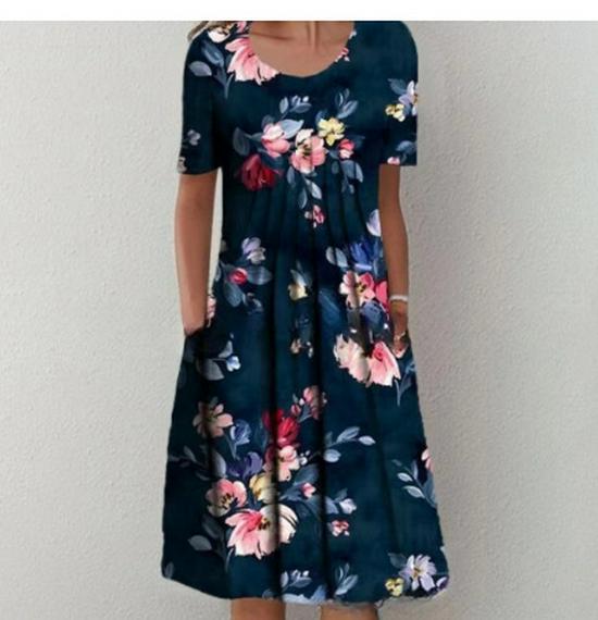 2024 Elegant Autumn Women s Wide-Hem Casual Printed Round Neck Short-Sleeve Dress M
2024 Elegant Autumn Women s Wide-Hem Casual Printed Round Neck Short-Sleeve Dress M