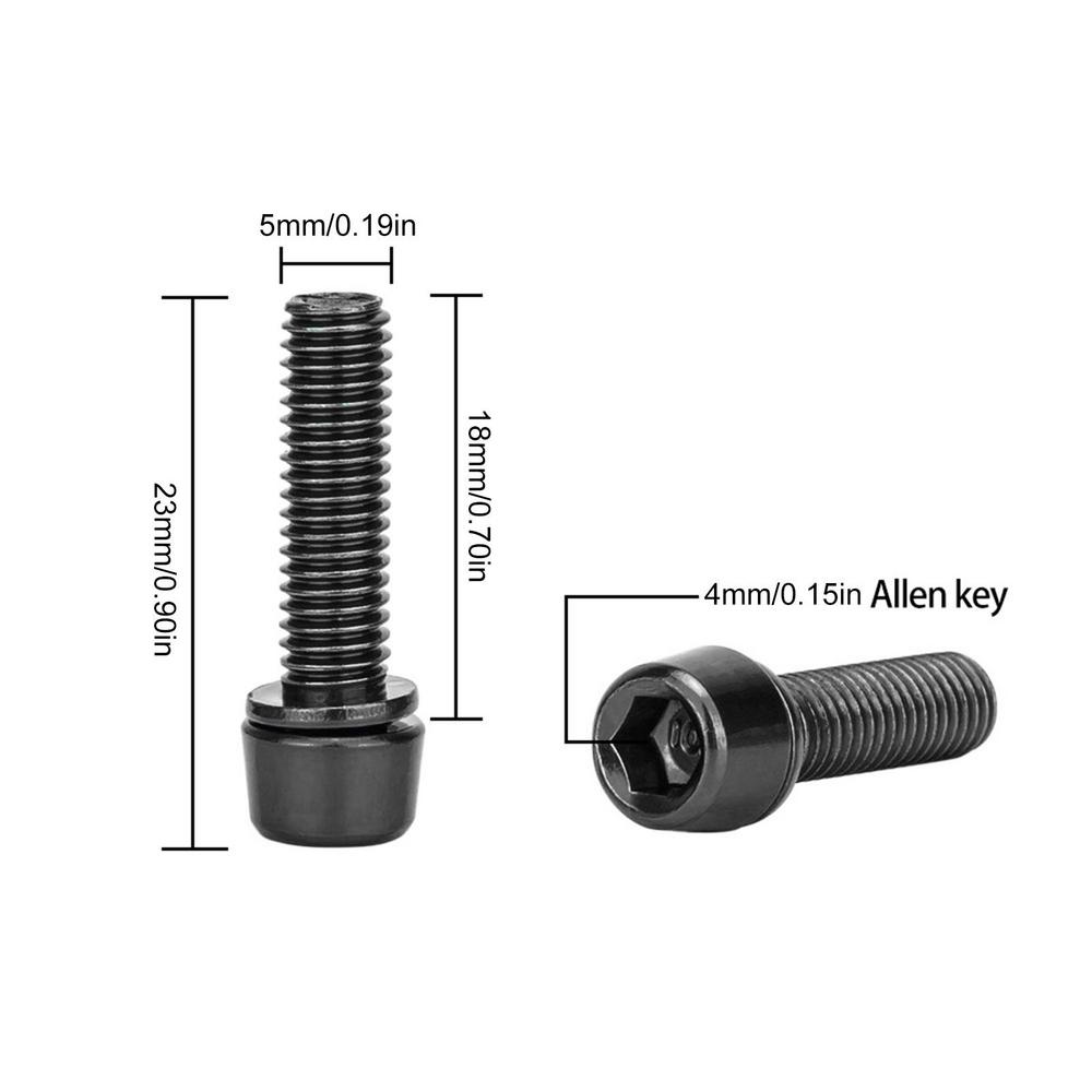 6PCS Stainless Steel Bicycle Stem Bolts M5 x 18mm Bicycle Riser Screws Bike Handle bar Stem Riser Screw In Bolts чорний
6PCS Stainless Steel Bicycle Stem Bolts M5 x 18mm Bicycle Riser Screws Bike Handle bar Stem Riser Screw In Bolts чорний