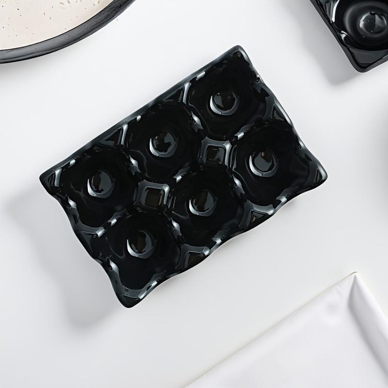 1pc 6 Compartment Ceramic Organizer Stand, for Kitchen Counter, Holds Spice Jars Utensils, Multi-Color Storage Shelf Containers чорний
1pc 6 Compartment Ceramic Organizer Stand, for Kitchen Counter, Holds Spice Jars Utensils, Multi-Color Storage Shelf Containers чорний
