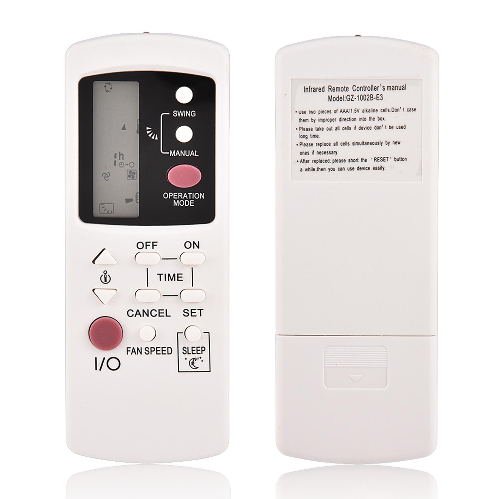 Remote Control for Galanz GZ-1002A-E3 GZ-1002B-E1 GZ-1002B-E3 GZ01-BEJ0-000 Air Conditioner чорний
Remote Control for Galanz GZ-1002A-E3 GZ-1002B-E1 GZ-1002B-E3 GZ01-BEJ0-000 Air Conditioner чорний