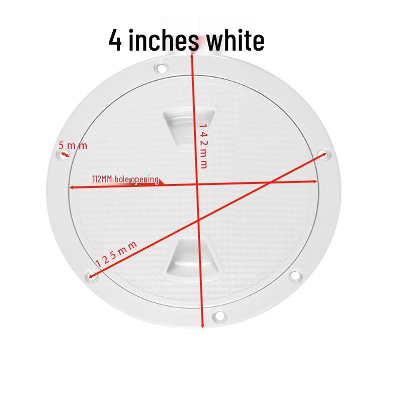 Marine ABS Sealed Round Deck Hatch Cover - 4/6/8 Inch, White/Black, Durable
Marine ABS Sealed Round Deck Hatch Cover - 4/6/8 Inch, White/Black, Durable