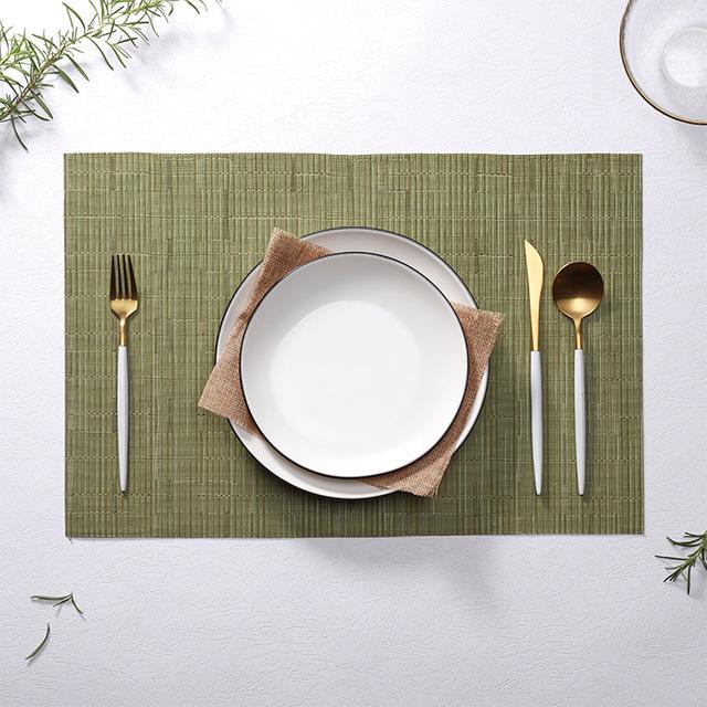 Solid Color Painting Placemats Rectangle Cup Bar Mat Kitchen Accessories PVC Waterproof Oilproof Dining Coffee Table Bowl Pads 2pcs-pack
Solid Color Painting Placemats Rectangle Cup Bar Mat Kitchen Accessories PVC Waterproof Oilproof Dining Coffee Table Bowl Pads 2pcs-pack