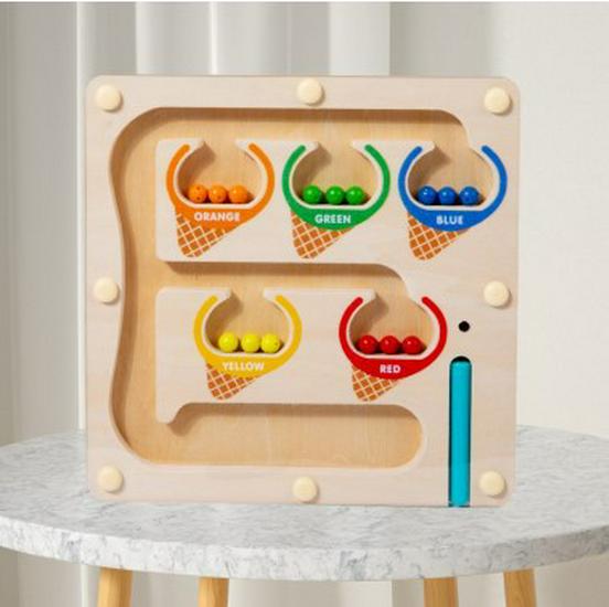 Магнитный лабиринт с бусинами для детей - Игра на развитие контроля ручки, раннее образование и логического мышления
Магнитный лабиринт с бусинами для детей - Игра на развитие контроля ручки, раннее образование и логического мышления