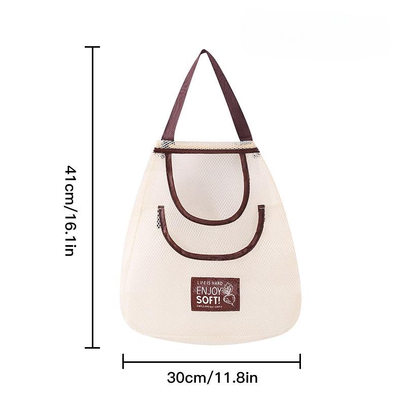 Сетчатые сумки для хранения чеснока, картофеля, лука - Прочный пластиковый подвесной органайзер для кухни и кладовой, безопасный для контакта с пищевыми продуктами Double layer 30*40cm-1PCS бежевый
Сетчатые сумки для хранения чеснока, картофеля, лука - Прочный пластиковый подвесной органайзер для кухни и кладовой, безопасный для контакта с пищевыми продуктами Double layer 30*40cm-1PCS бежевый