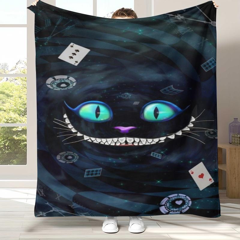 Alice in Wonderland Cartoon Cheshire Cat Flannel Blanket,Ultra Soft Warm Plush Throw for Home Bedroom Bed Sofa Cover Kid Gift 75x90cm
Alice in Wonderland Cartoon Cheshire Cat Flannel Blanket,Ultra Soft Warm Plush Throw for Home Bedroom Bed Sofa Cover Kid Gift 75x90cm
