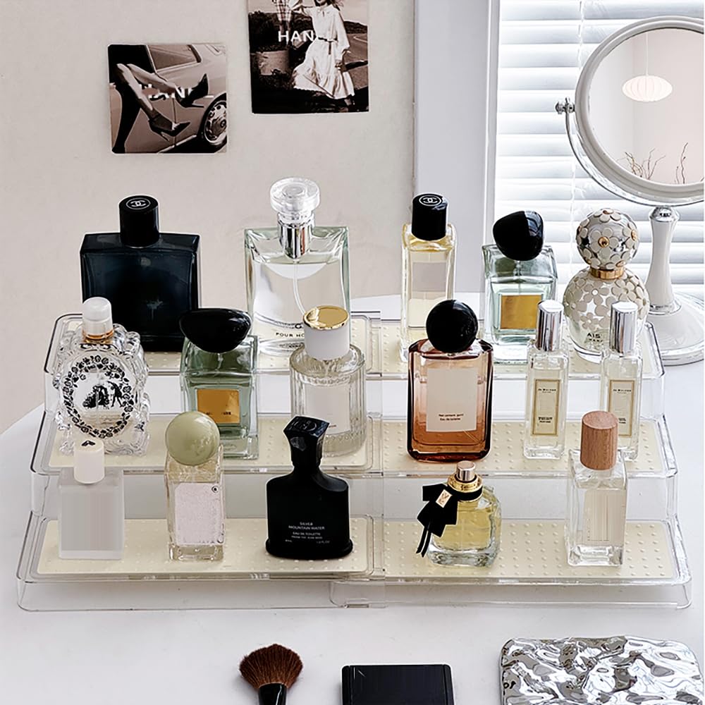 ACSTORi Perfume Storage Figure Display Telescopic Cosmetic Storage Adjustable Height Clear PET TPR Mat No Installation Perfume Organizer Rack, Stand,
ACSTORi Perfume Storage Figure Display Telescopic Cosmetic Storage Adjustable Height Clear PET TPR Mat No Installation Perfume Organizer Rack, Stand,