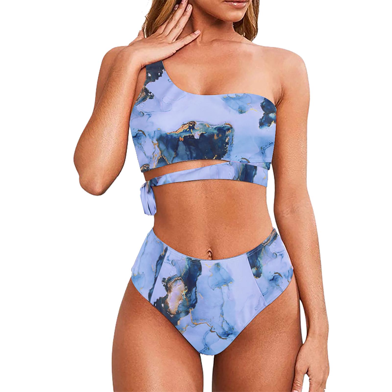 Two Pieces Swimsuit Bandage One Shoulder High Waist Shorts Women Elegant Bathing Suit for Summer M(for 4-6.5kg)
Two Pieces Swimsuit Bandage One Shoulder High Waist Shorts Women Elegant Bathing Suit for Summer M(for 4-6.5kg)
