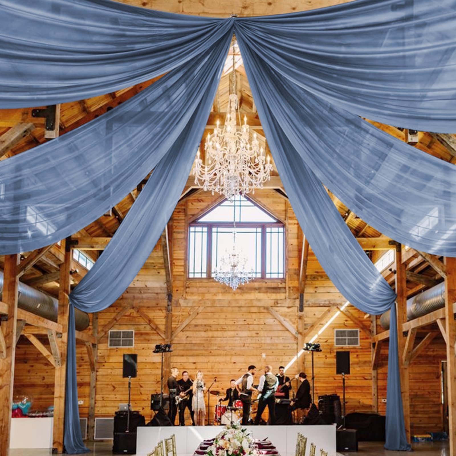 White Ceiling Drapes for Wedding Ceiling Drapes Wedding Arch Draping Fabric Sheer Chiffon Curtains for Party Ceremony Stage Swag 75x300cm
White Ceiling Drapes for Wedding Ceiling Drapes Wedding Arch Draping Fabric Sheer Chiffon Curtains for Party Ceremony Stage Swag 75x300cm