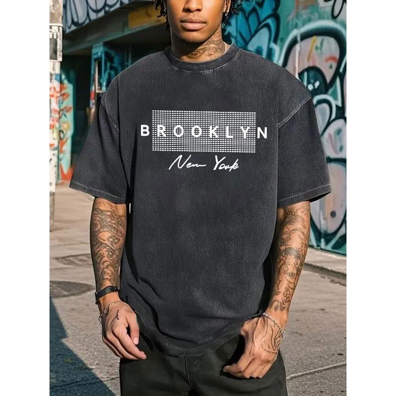 European Size Heavyweight Washed Men S T-Shirt - Vintage Brooklyn New York Graphic Tee - Soft Breathable Streetwear Shirt S чёрный
European Size Heavyweight Washed Men S T-Shirt - Vintage Brooklyn New York Graphic Tee - Soft Breathable Streetwear Shirt S чёрный
