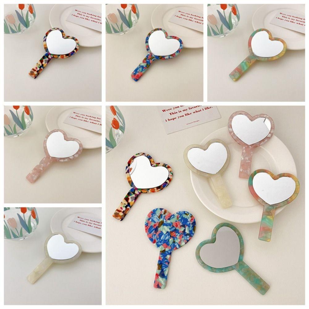 Heart Shape Small Makeup Mirror Vanity Mirror Dressing Mirror Compact Mirrors Handheld Mirror Girl style 1
Heart Shape Small Makeup Mirror Vanity Mirror Dressing Mirror Compact Mirrors Handheld Mirror Girl style 1