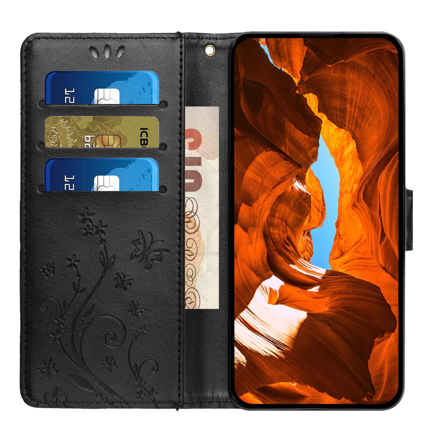 For iPhone 17 Pro Leather Wallet Case Butterfly Flower Imprinted Phone Cover with Strap Grey
For iPhone 17 Pro Leather Wallet Case Butterfly Flower Imprinted Phone Cover with Strap Grey