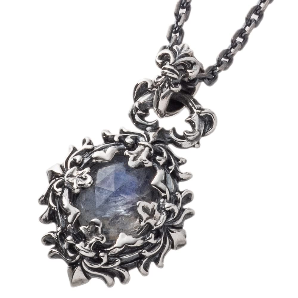 Підвіска Artemis Classic Rose Cut Blue Moon (acp0361) - Чоловічий срібний аксесуар, 925 стерлінгове срібло з місячним каменем
Підвіска Artemis Classic Rose Cut Blue Moon (acp0361) - Чоловічий срібний аксесуар, 925 стерлінгове срібло з місячним каменем