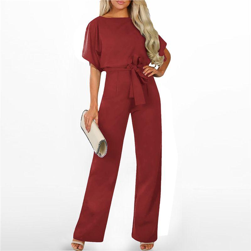 American Shiying Solid Lace-up High Waist Straight Jumpsuit Women 2025 Summer New Short sleeve Jumpsuit Women Red S code fits (45.00 kg-55.00 kg
American Shiying Solid Lace-up High Waist Straight Jumpsuit Women 2025 Summer New Short sleeve Jumpsuit Women Red S code fits (45.00 kg-55.00 kg