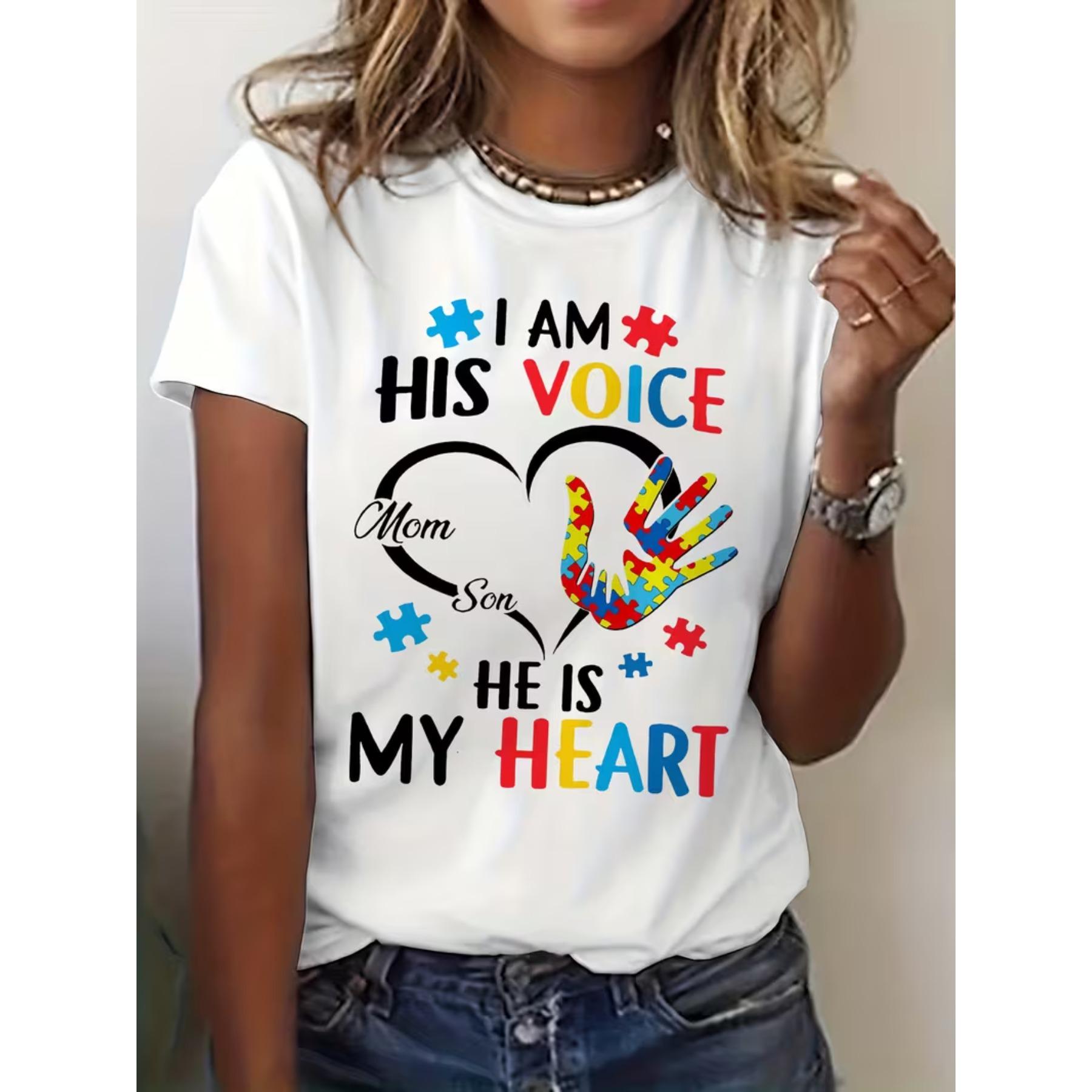 Graphic T-Shirt for Autism Awareness Featuring A Mother and Son, Perfect for Casual Wear in The Summer and Spring XXL білий
Graphic T-Shirt for Autism Awareness Featuring A Mother and Son, Perfect for Casual Wear in The Summer and Spring XXL білий