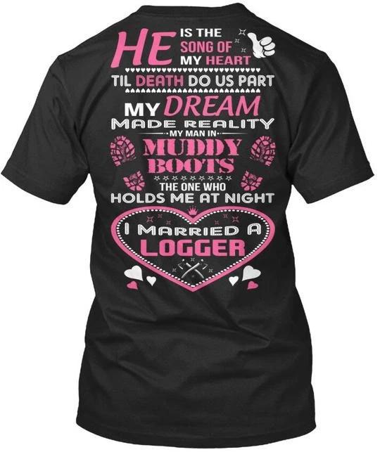 Pride Of A Loggers Wife He Is Song My Heart Til Death T shirt Made in USA S-5XL 4XL
Pride Of A Loggers Wife He Is Song My Heart Til Death T shirt Made in USA S-5XL 4XL