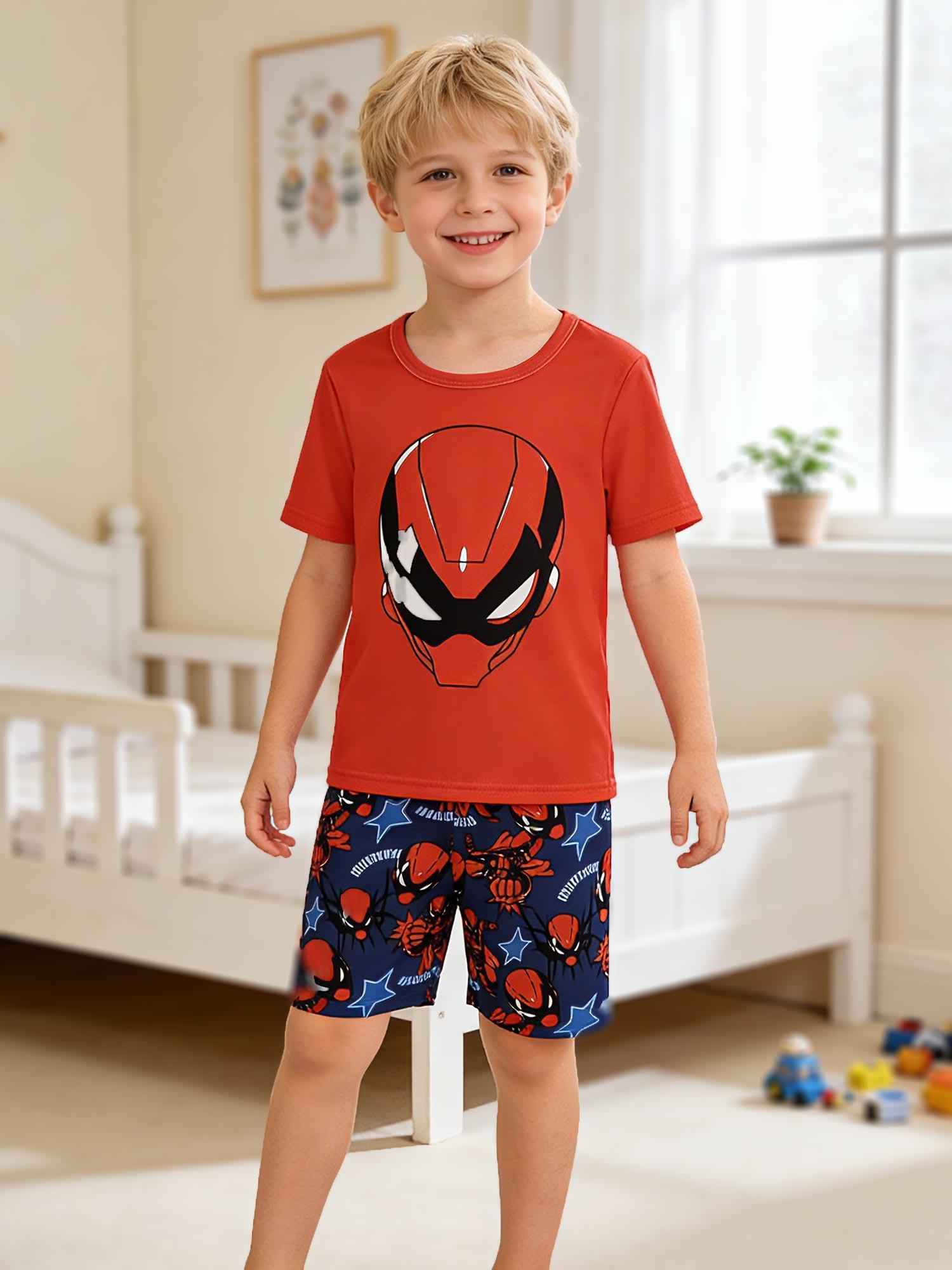 Little Boys Clothing Sets Size 4-7 Years, Cartoon Mask Red Casual Crewneck Short Sleeve T-Shirt & Pants 4Y красный
Little Boys Clothing Sets Size 4-7 Years, Cartoon Mask Red Casual Crewneck Short Sleeve T-Shirt & Pants 4Y красный