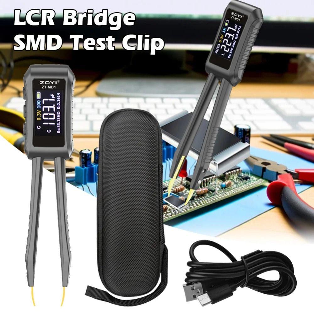 OLED Display Mini Digital Tweezer Smart Tweezer Multimeter Portable LCR SMD ESR Tester Resistance сірий
OLED Display Mini Digital Tweezer Smart Tweezer Multimeter Portable LCR SMD ESR Tester Resistance сірий