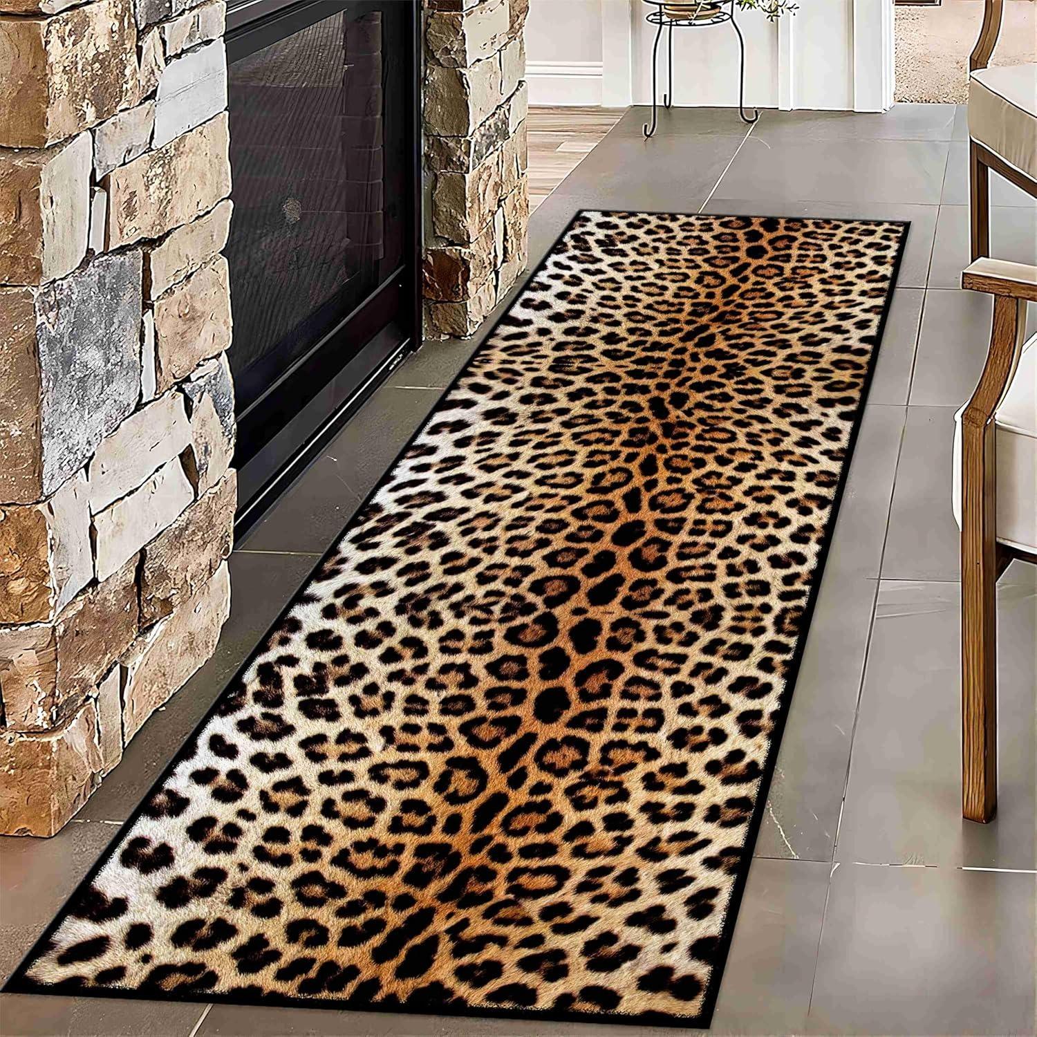 Vintage Leopard Print Area Rug Wildlife Leopard Hallway Runners Washable Runner Rugs Floor Carpet for Indoor Living Room Kitchen 40x120CM
Vintage Leopard Print Area Rug Wildlife Leopard Hallway Runners Washable Runner Rugs Floor Carpet for Indoor Living Room Kitchen 40x120CM