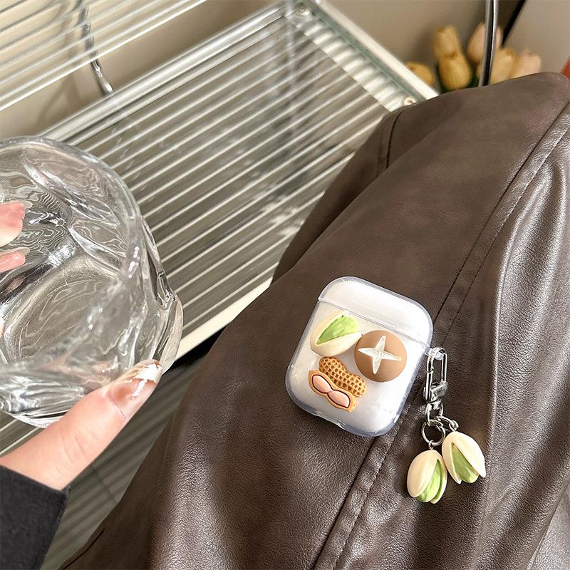 Stereo Peanut Transparent Apple Bluetooth Headset Cover For Airpods4 Pistachio Pendant Airpods Pro Soft airpods 1/2 generation
Stereo Peanut Transparent Apple Bluetooth Headset Cover For Airpods4 Pistachio Pendant Airpods Pro Soft airpods 1/2 generation