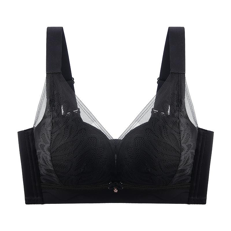 Solid style lace side closing type gathering without steel ring bra cover new product adjustment type anti-sagging 40/90ab through cup чорний
Solid style lace side closing type gathering without steel ring bra cover new product adjustment type anti-sagging 40/90ab through cup чорний