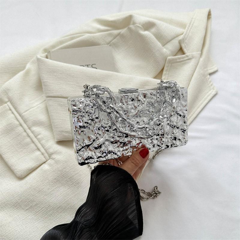 Acrylic Box Bag Female Niche Ice Crack Single Shoulder Cross-slung Handbag Net Red Chain Mobile Phone срібний
Acrylic Box Bag Female Niche Ice Crack Single Shoulder Cross-slung Handbag Net Red Chain Mobile Phone срібний