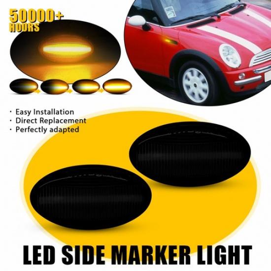 Dynamic LED Side Marker Light For MINI R52 Covertible Cooper Coopers 2004-2008 A
Dynamic LED Side Marker Light For MINI R52 Covertible Cooper Coopers 2004-2008 A