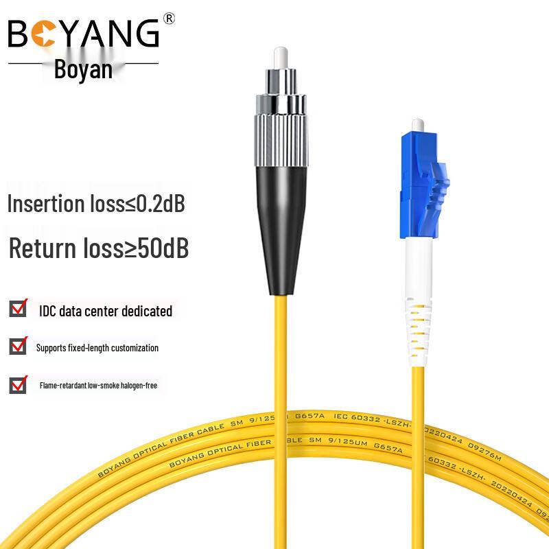 BOYANG LC-FC Fiber Optic Patch Cable
BOYANG LC-FC Fiber Optic Patch Cable