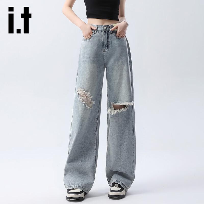 Женские рваные джинсы Izzue IT с высокой посадкой и широкими штанинами XL
Женские рваные джинсы Izzue IT с высокой посадкой и широкими штанинами XL