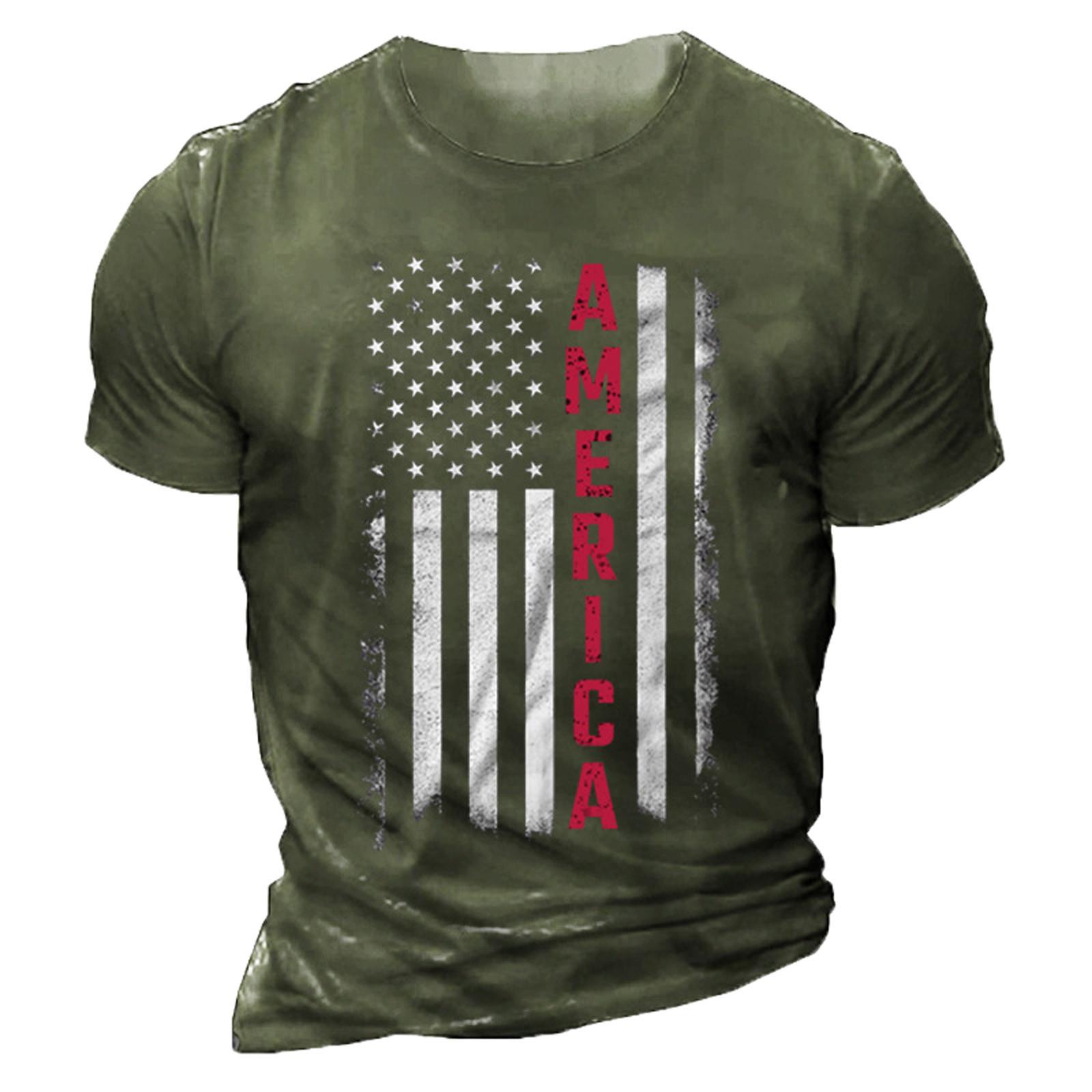 Мужская повседневная футболка с круглым вырезом и коротким рукавом с принтом «День независимости» S зелёный
Мужская повседневная футболка с круглым вырезом и коротким рукавом с принтом «День независимости» S зелёный