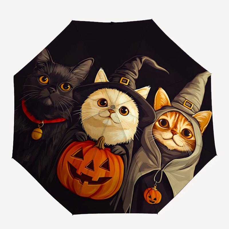 1pc Halloween Cats Automatic Folding Umbrella, Sturdy And Durable Automatic Folding Umbrella with 8 Ribs, Convenient for Outdoor Use041
1pc Halloween Cats Automatic Folding Umbrella, Sturdy And Durable Automatic Folding Umbrella with 8 Ribs, Convenient for Outdoor Use041