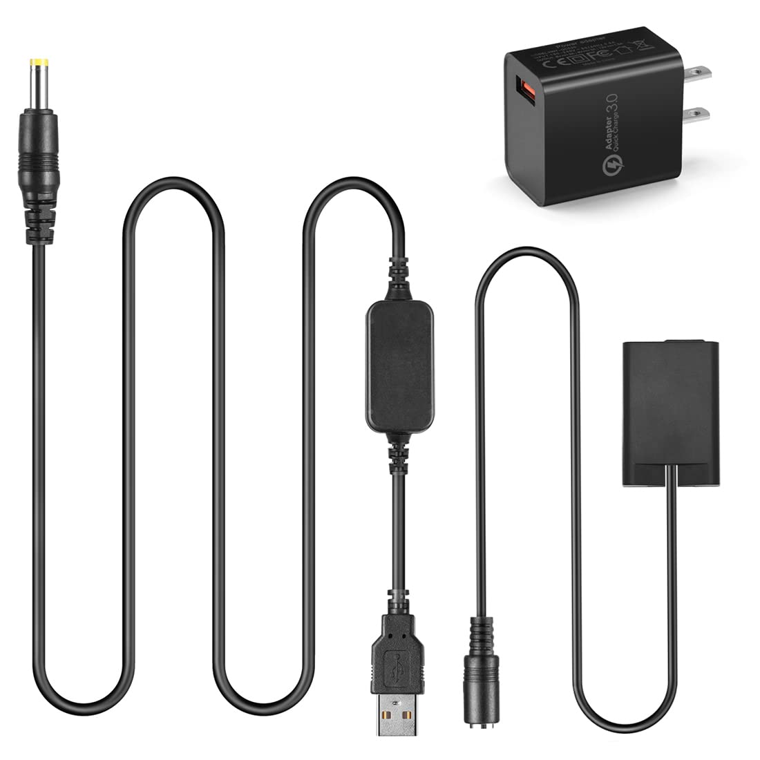 Raeisusp EP-5G DC Couple EN-EL25 EN-EL25a Dummy + EH-5A USB Cable Connector + QC3.0 USB Adapter for Nikon Z30 Z50 ZFC Camera
Raeisusp EP-5G DC Couple EN-EL25 EN-EL25a Dummy + EH-5A USB Cable Connector + QC3.0 USB Adapter for Nikon Z30 Z50 ZFC Camera
